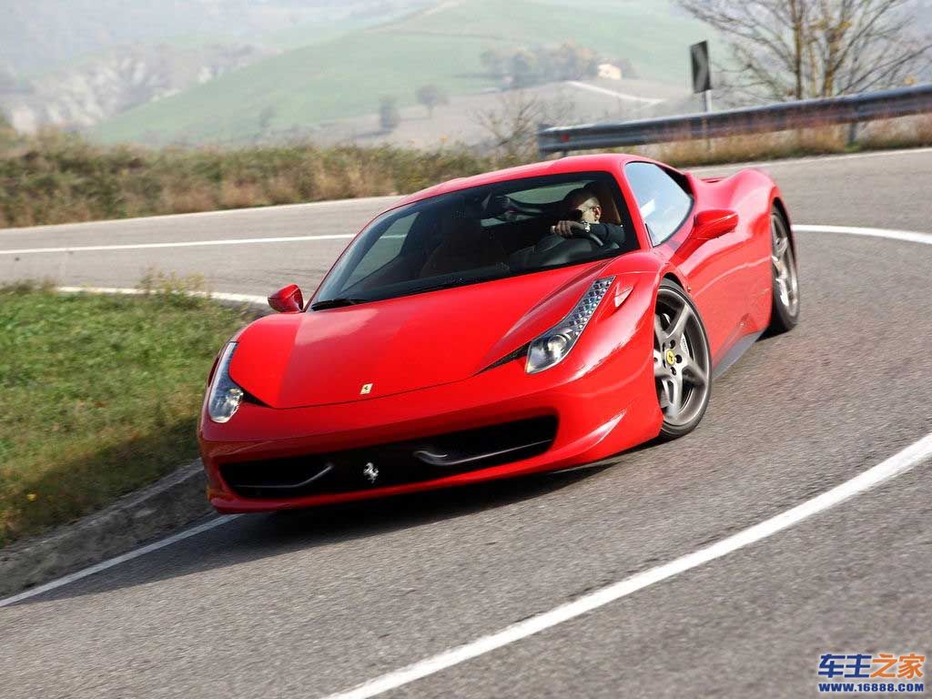 红色 法拉利458 italia