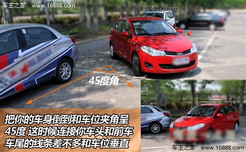 侧方位停车技巧图解 高清图片